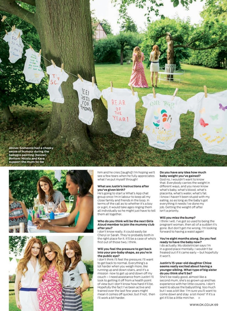 Kimberley Walsh Baby Shower in OK Magazine