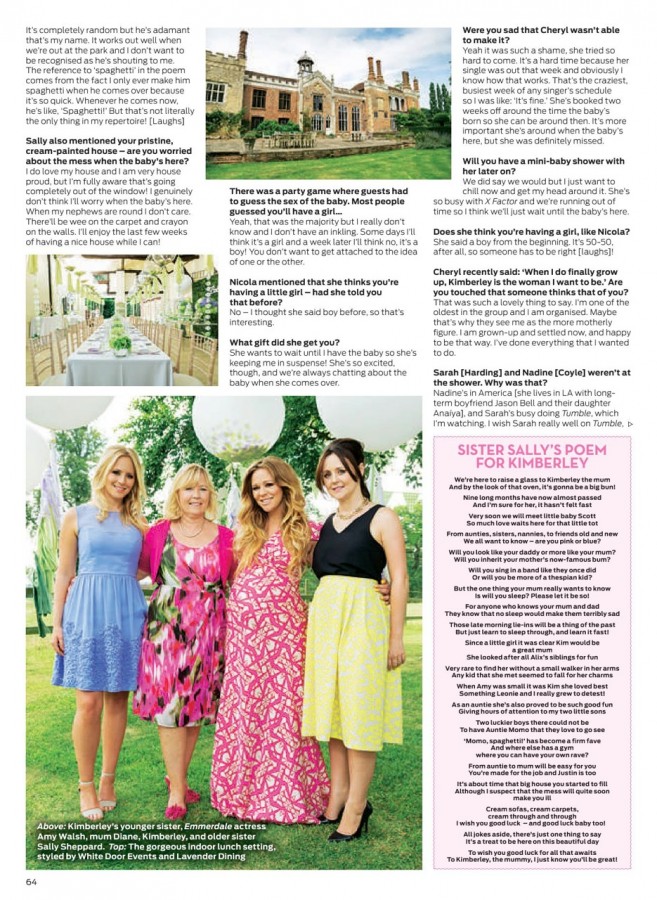 Kimberley Walsh Baby Shower in OK Magazine (4)